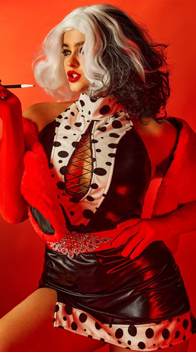 NEW Party King Cruel Madam Cruella Deville Costume Size XL